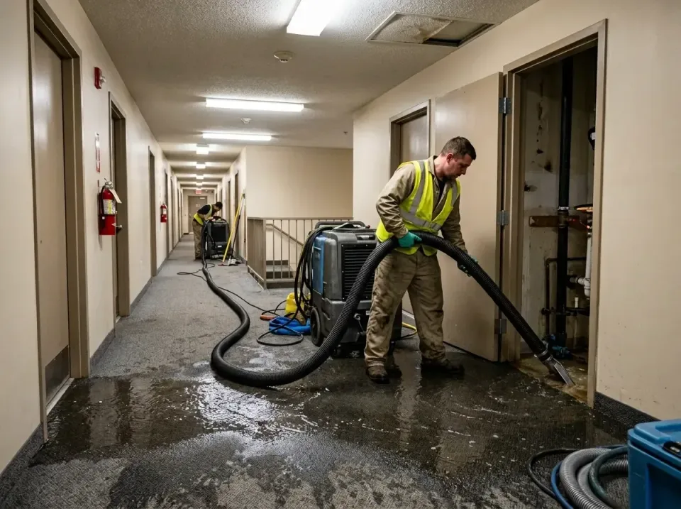 multi-unit-apartment-hallway-f-005 — frequently asked questions, Emergency Burst Pipe Water Extraction & Removal in Helmetta…